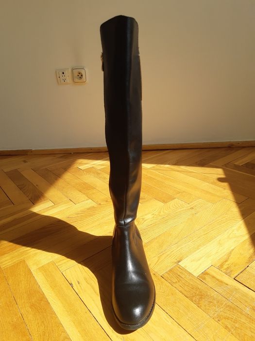 Mazaro wloskie ocieplane kozaki z naturalnej skóry. Jak Massimo Dutti