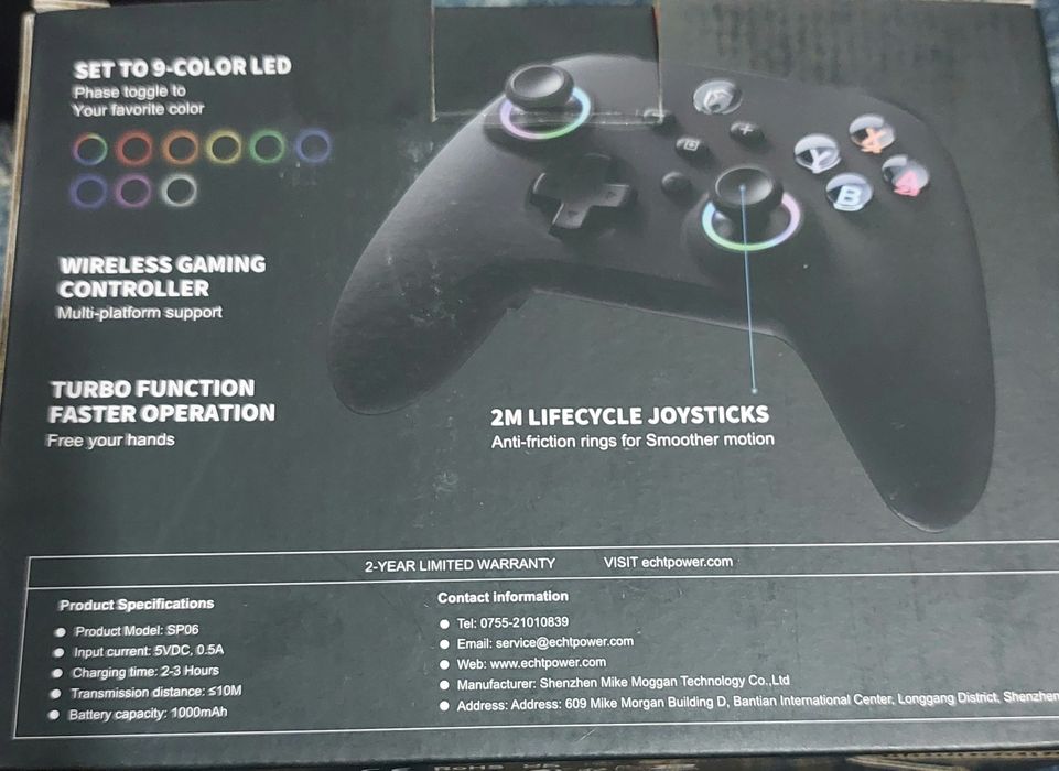 Comando Wireless para Nintendo Switch e Switch 2 / PC / Android