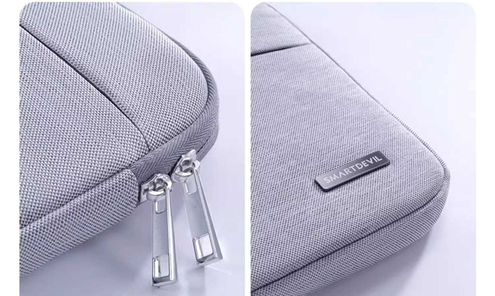 Чехол сумка для ноутбука Smartdevil до 16 дюймів, світлосіра, якість