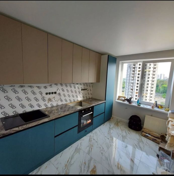 Акция! Кухня Софи без ручек. Высокие ящики. Цена за метр.