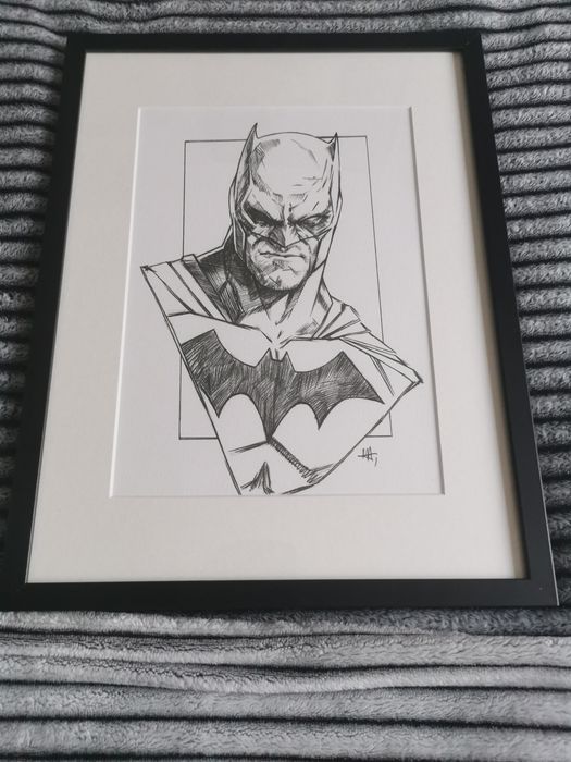 Grafika - Batman. Praca w ołówku.