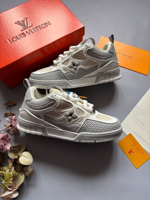 36-45 Louis Vuitton Skate Sneaker White Grey