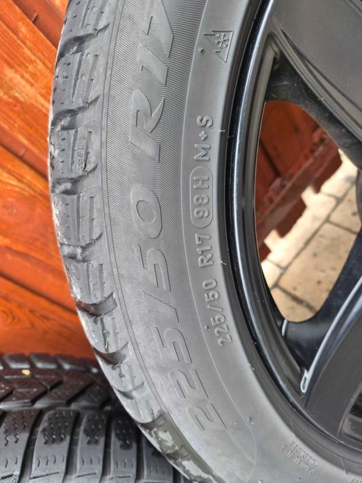 Alu Felgi 17 Opel Insignia BMW E36 E39 E46 5x120 koła zima 225/50 Pirelli VW T5 Transporter