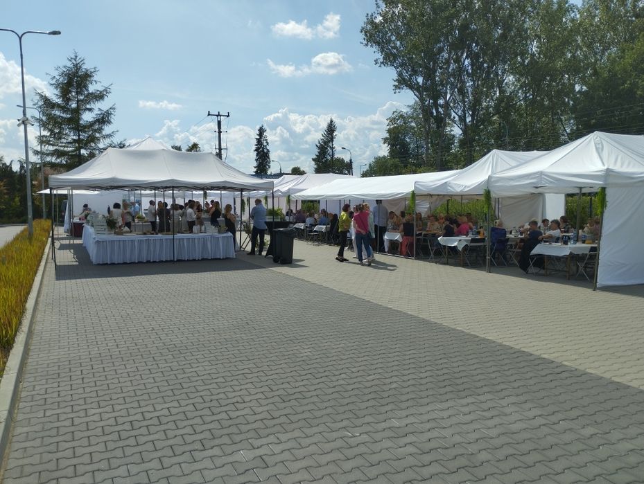 Wynajem namiotów stołów krzesła montaż i demontaż gratis . Katering.
