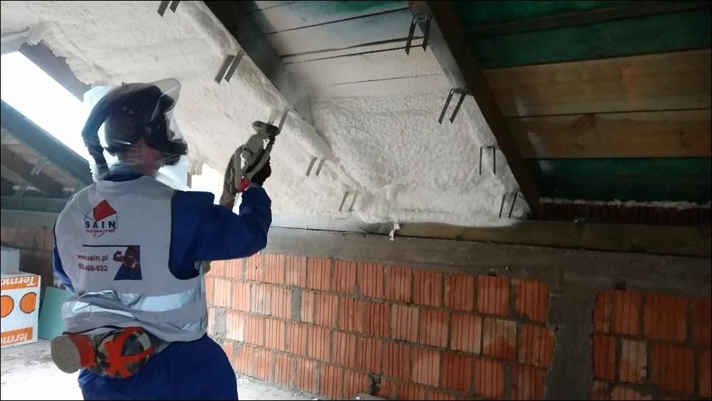 Izolacja pianą PUR, ocieplenie pianką, PROFESJONALNIE, uchwyty, RATY %