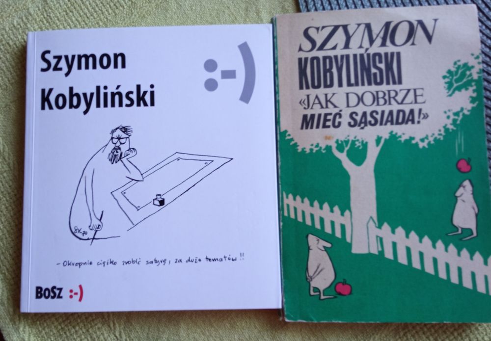 Albumik plus książka - rysunki satyryczne Szymon Kobyliński
