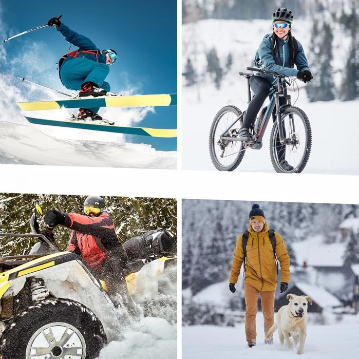 TTCOTOKE Rękawiczki Termiczne Unisex – Wodoodporne, Dotykowe, Antypośl