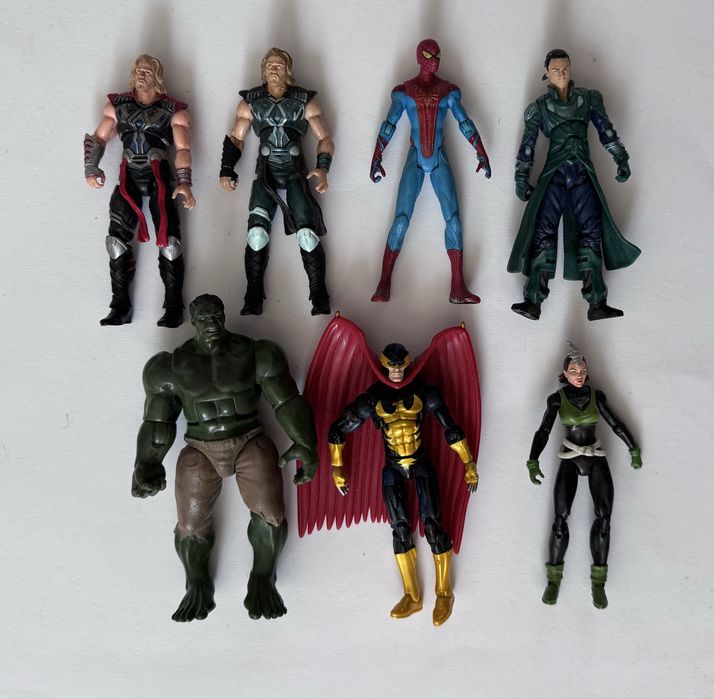 Figurki marvel 3.75 hulk thor spiderman x-men volverine 3.75 hasbro