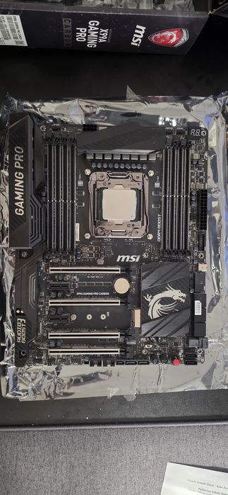 Płyta główna zestaw: MSI X99A Gaming Pro Carbon + Intel i7-5820K + be