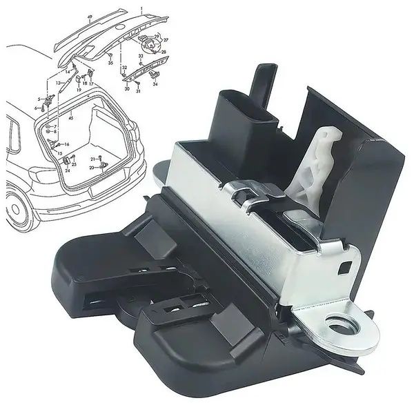 VW6999 Замок кришки багажника VW Golf 5,6 Pasat B6 B7 Polo Tiguan Seat
