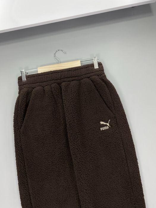 Плюшевые женские штаны Puma жіночі teddy