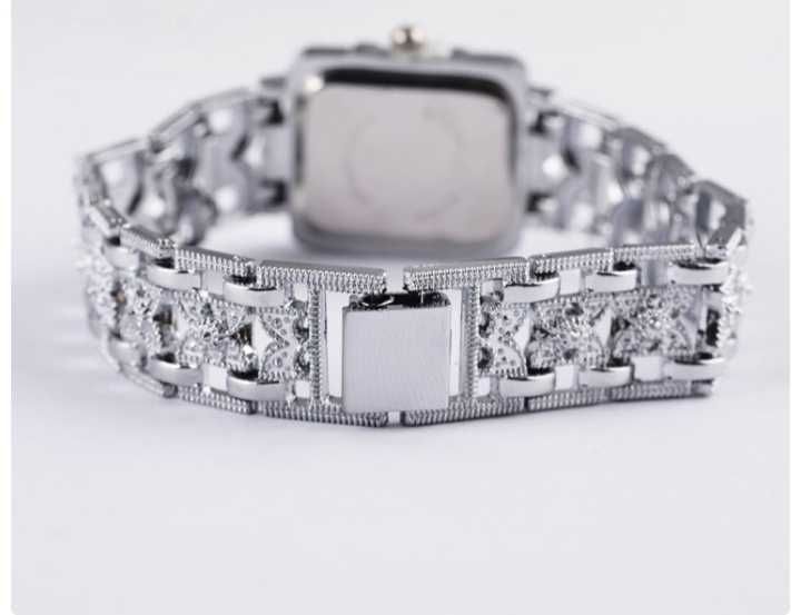 Жіночий годинник Chaoyada silver+ black