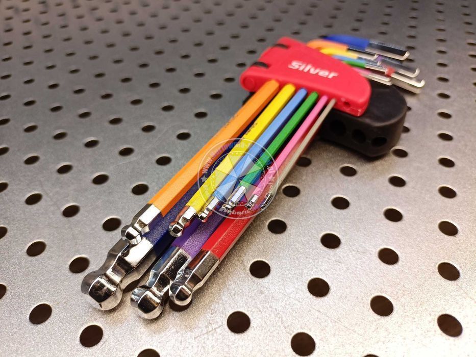 Klucze imbusowe 1,5-10mm 9-el. KULA HEX długie imbusy zestaw imbusów