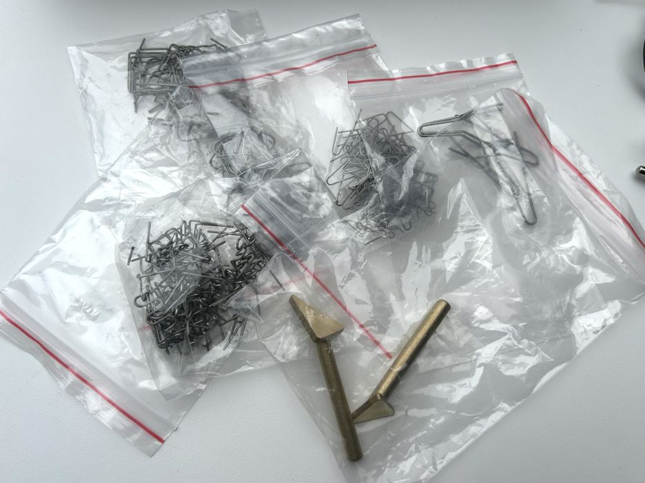 Паяльник для пластика 100W скобы утюжек прутки скоби МЕГА НАБОР