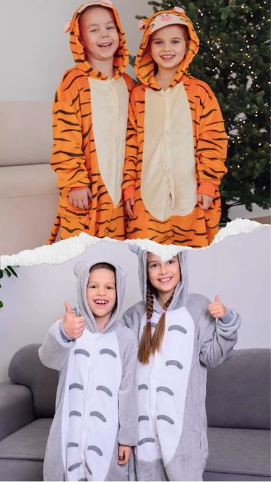 Кигуруми для взрослых и детей , кігурумі стіч лемур акула покемон