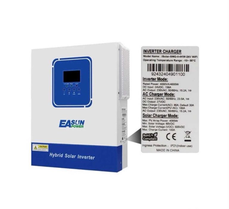 Інвертор 4/5кВт для аккамуляторних батарей EASUN Power iSolar