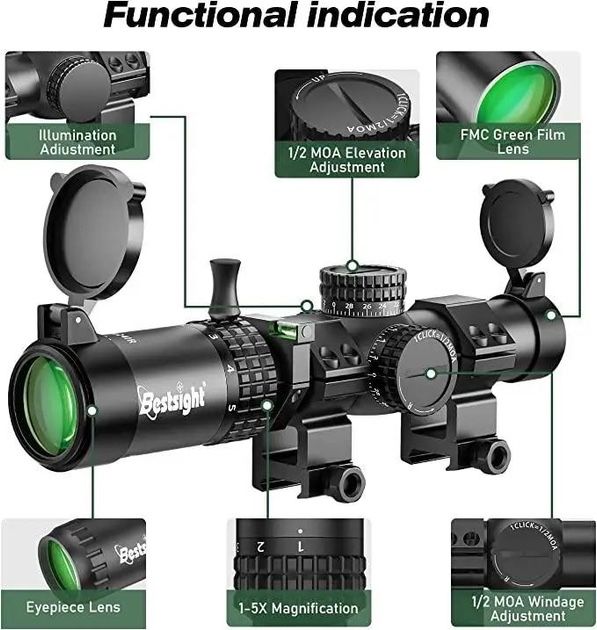 Прицел оптический Bestsight1-5X24 IR
