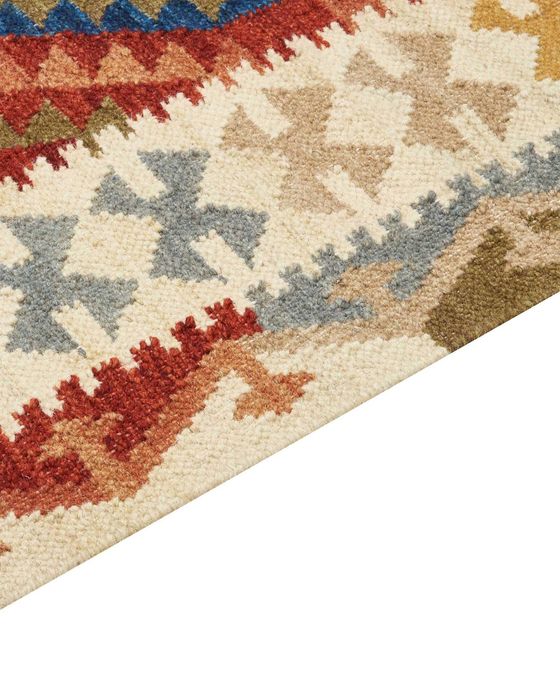 Dywan Kolorowy 200 x 300 cm Wełna Kilim