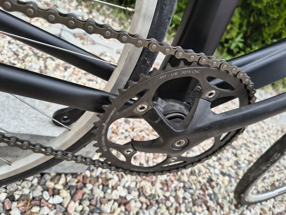 Rower torowy, ostre koło, single speed