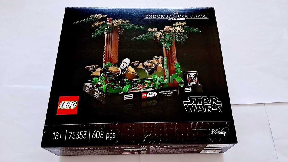 Lego Star Wars 75353 Endor Speeder Chase Diorama selado