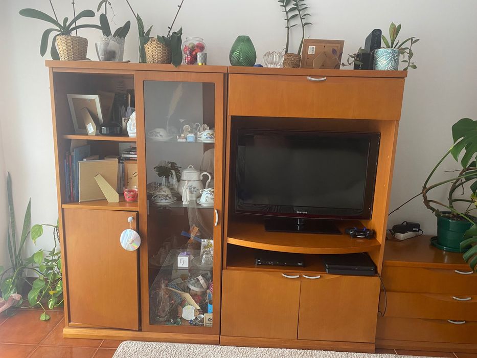 Móveis sala cerejeira maciça