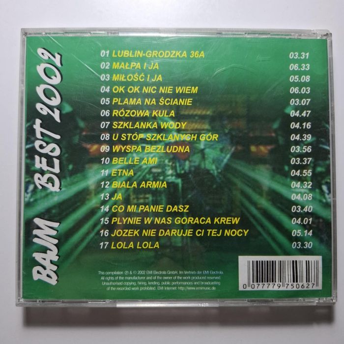 Bajm - Best 2002 #cd