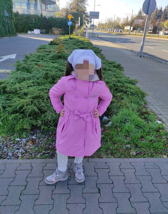 Płaszcz płaszczyk dla dziewczynki 128