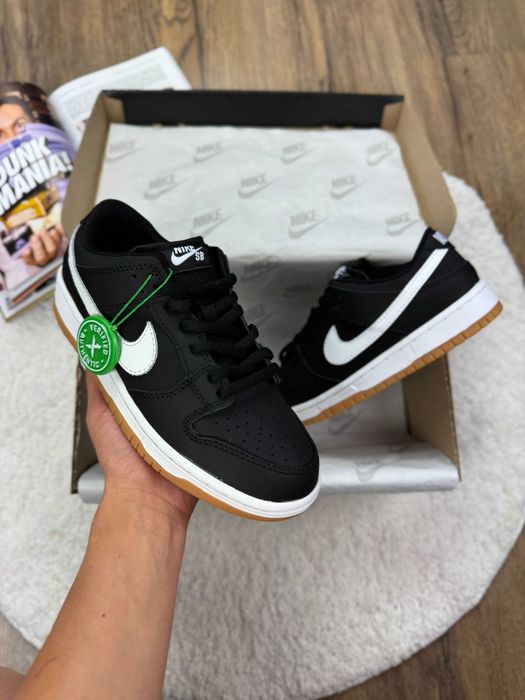 Мужские кроссовки NIke SB Dunk Low "Black-White" 40-45