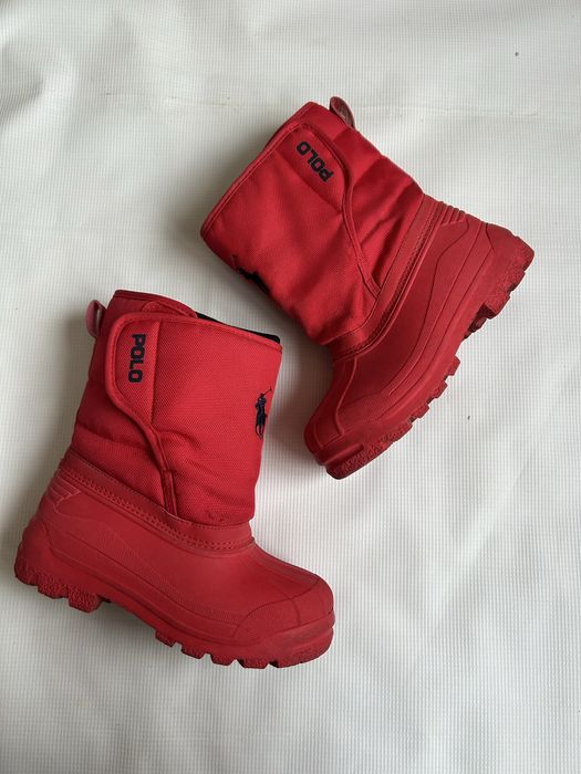 зимние непромокаемые сапоги чоботи с валенком polo Ralph Lauren 31p
