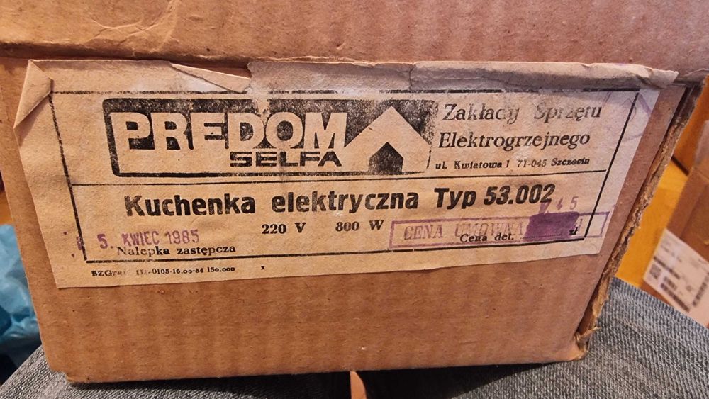 Kuchenka elektryczna Predom z PRL