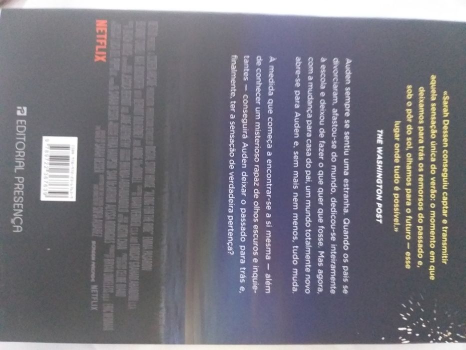 Livro Deixa te Levar (Editora Presença/ de sarah dessen/netflix)