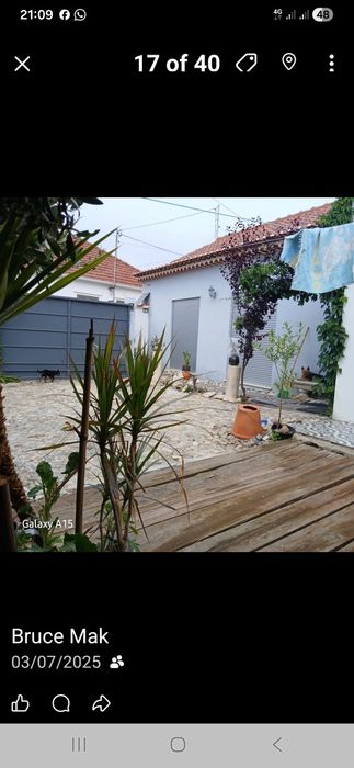 Vivenda V2 de luxo mais outro espaço de area coberta no lote com mais