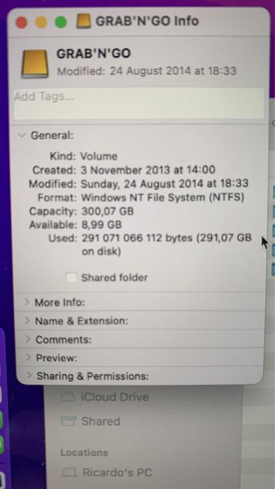 Grab’n’Go network hard disk 300G