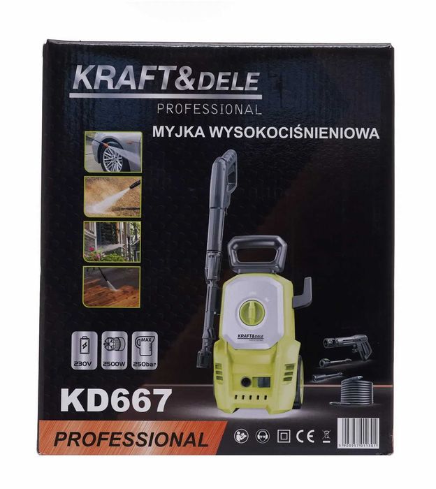 Мийка високого тиску 250 бар 2500Вт Kraft Dele Мойка высокого давления