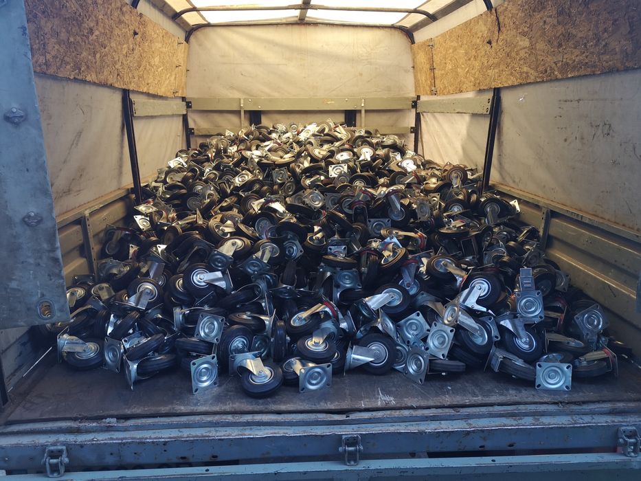 Колёса поворотные.