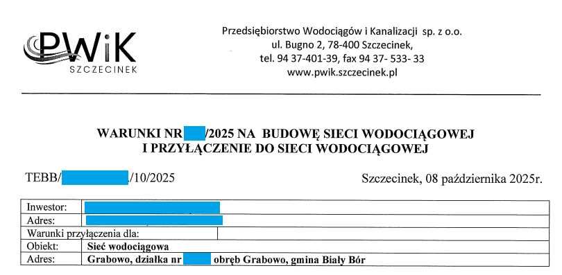 Działka z pozwoleniem na budowę Grabowo 1100 m² - Widok 4
