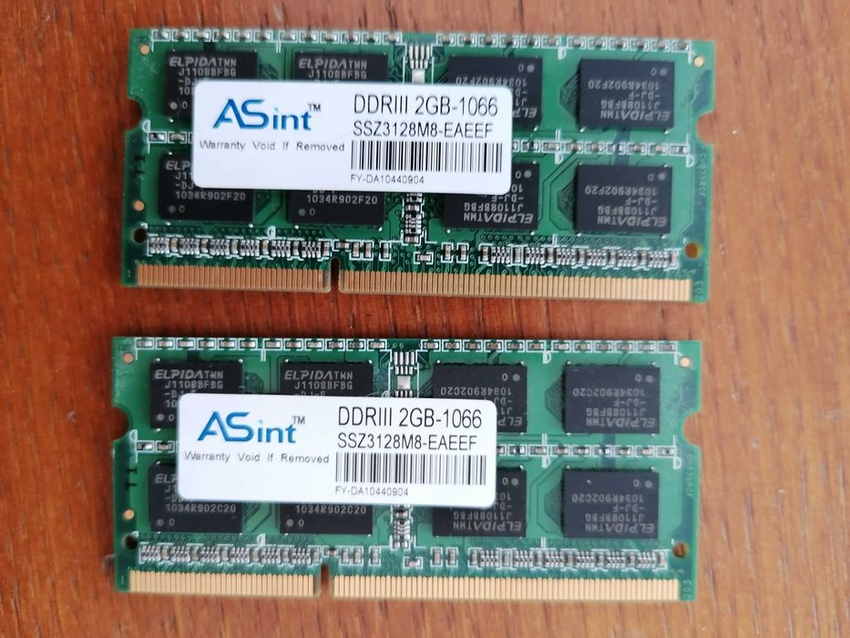 Memoria DDRIII 2GB para computador portátil