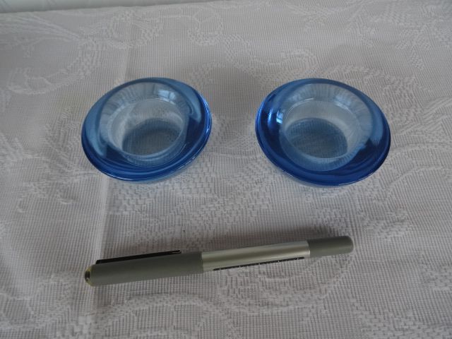 Porta velas (2) azul Ikea