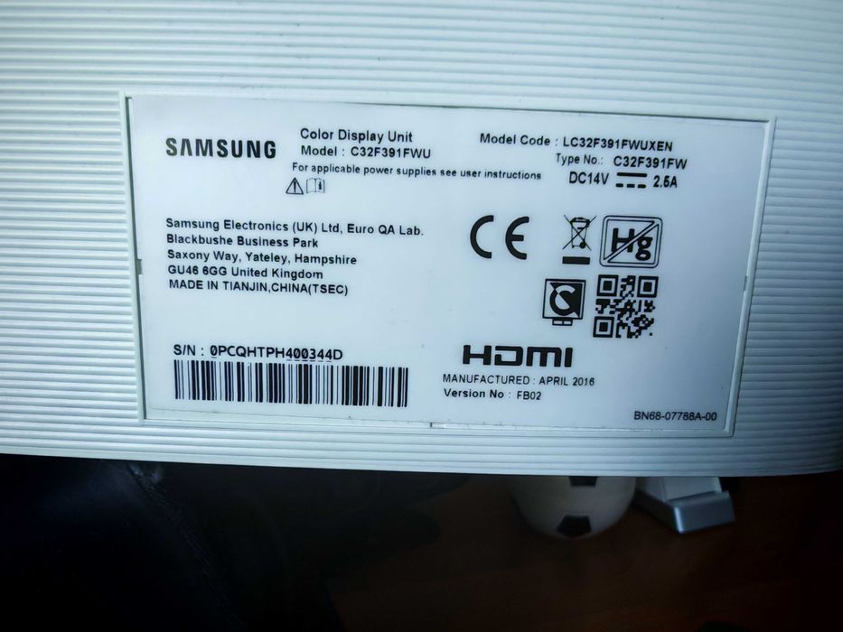 Monitor 32 cale Samsung LC32F391FWXEN zakrzywiony