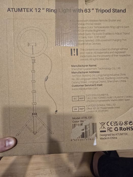 Lampa do live  do nagrywania statyw