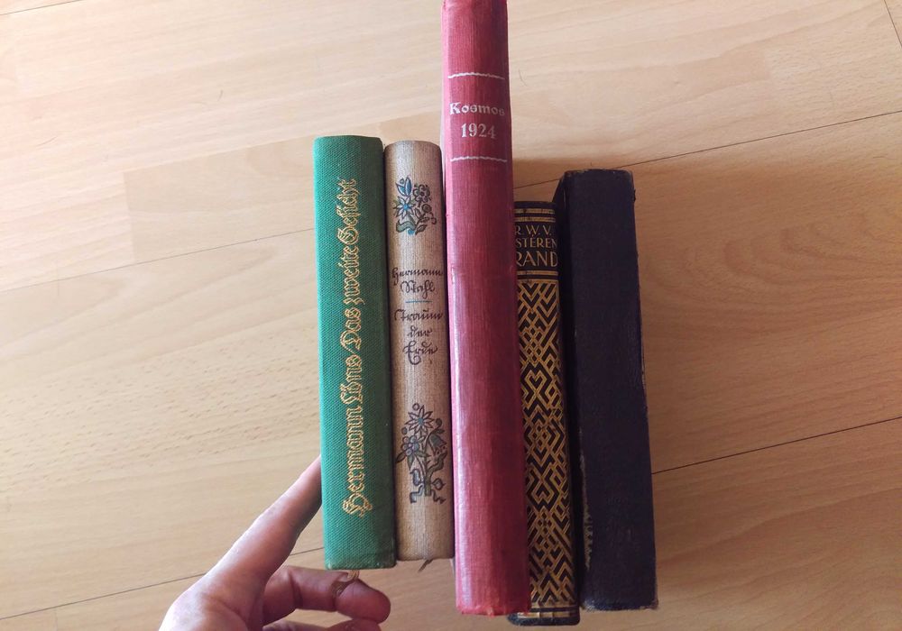 Zadbane antyk książki staroniemieckie 1924 wart.500zł wys.12zl