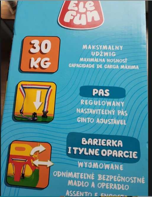 Huśtawka dla dzieci 3w1 do 30 kg 18 m+