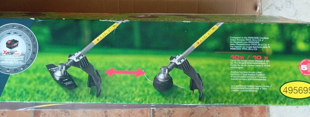 Roçadora a bateria 40V Parkside Performance
