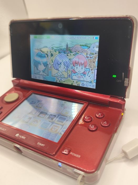 Nintendo 3DS Vermelha + Coleção Pokémon + Capa e Acessórios