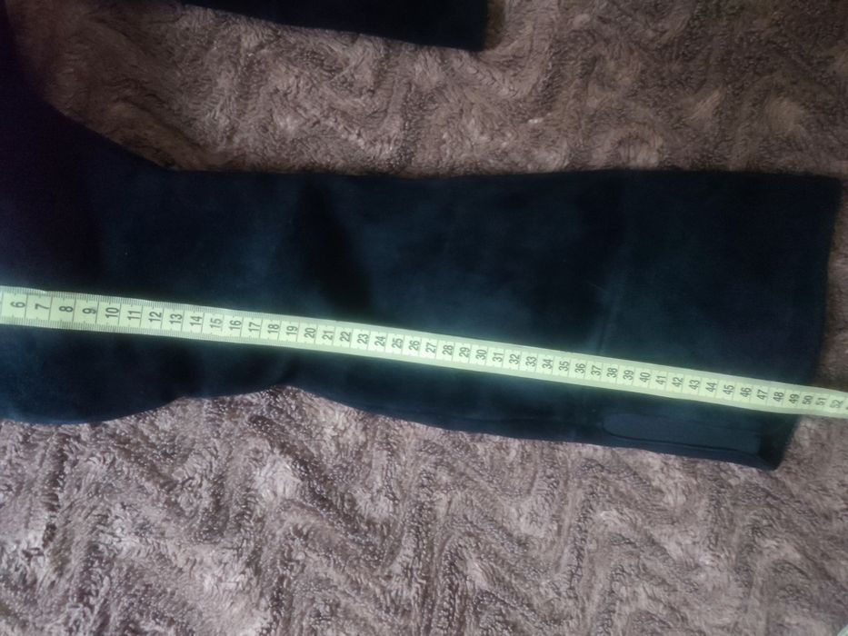 Сапоги женские замшевые