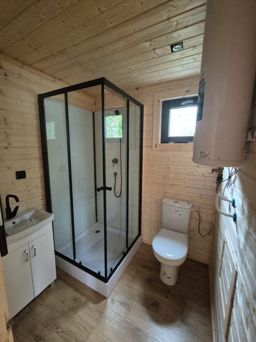 Domek drewniany całoroczny mobilny 41.5m2