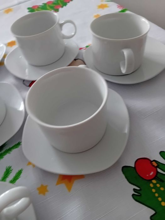 Tanio Porcelanowe filiżanki Friesland i spodki Wan Wel plus 1 gratis