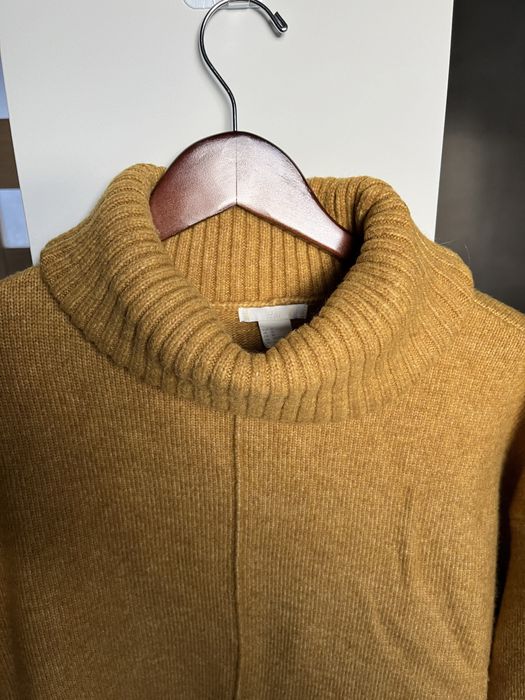 Sweter ciepły golf H&M z dodatkiem wełny