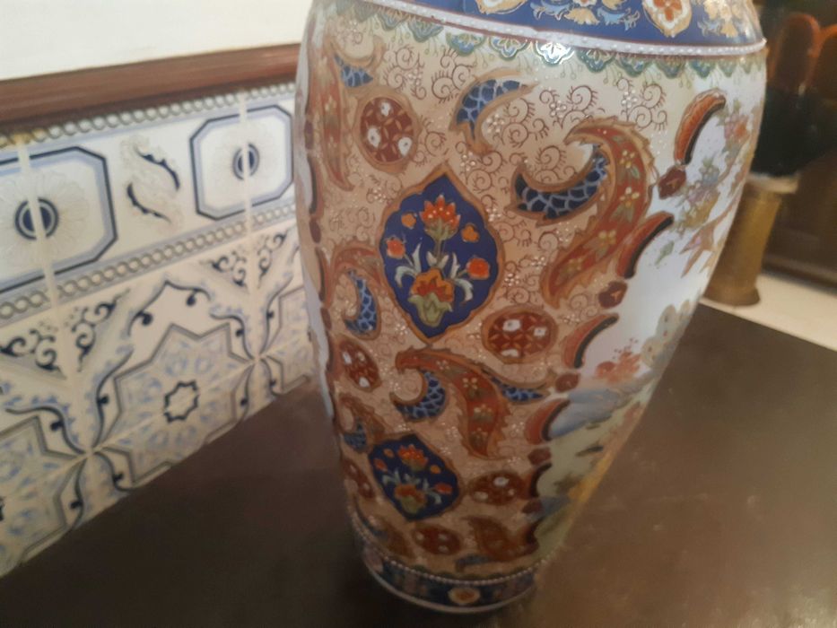 Jarrao porcelana chinesa, altura 60cm, pintado à mão, como novo