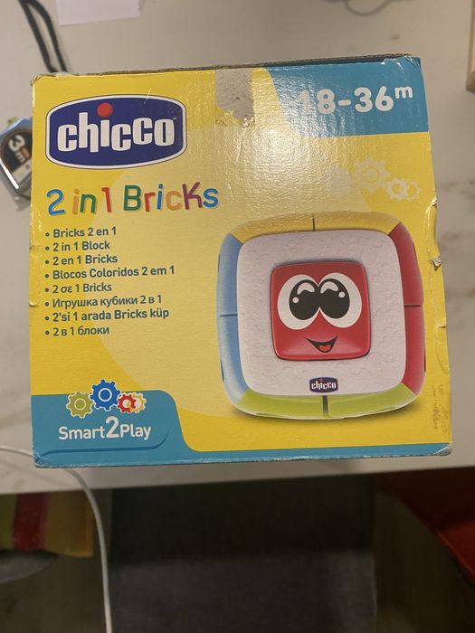 Brinquedo chicco - Blocos coloridos 2 em 1